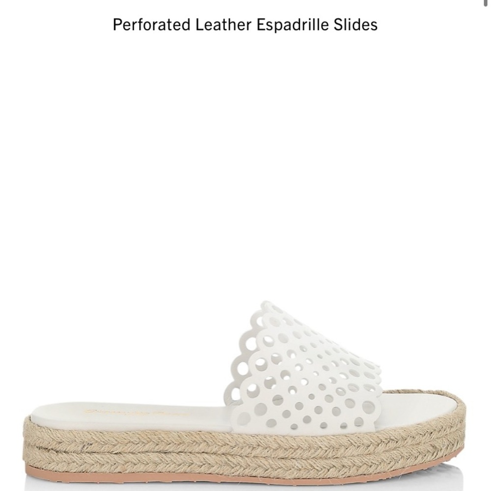 Gianvito Rossi perforated leather espadrilles NWOT